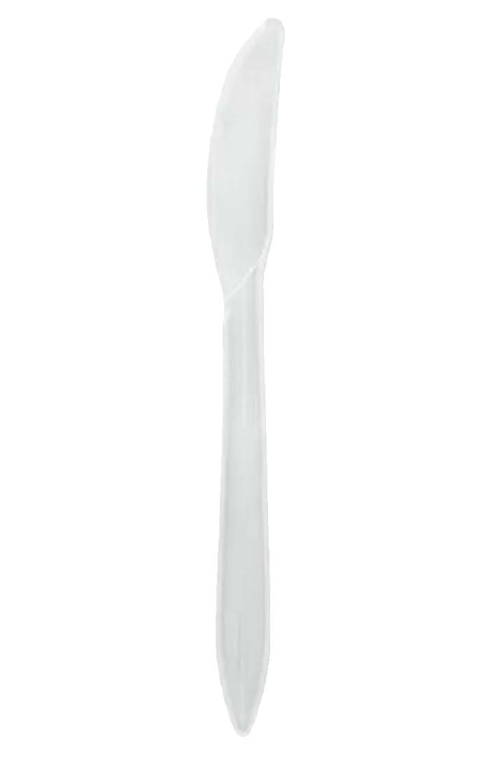 White Plastic Knife