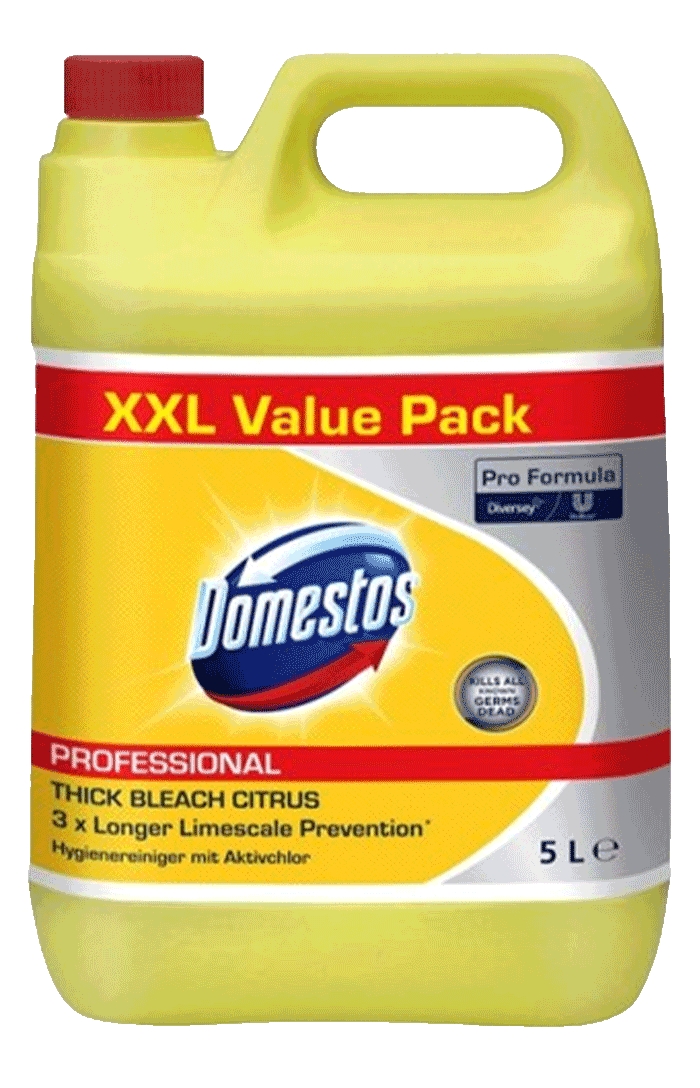 Domestos Professional Citrus Thick Bleach 5 Ltr