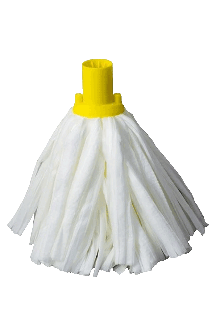 Super White Coloured Socket Mop - Yellow