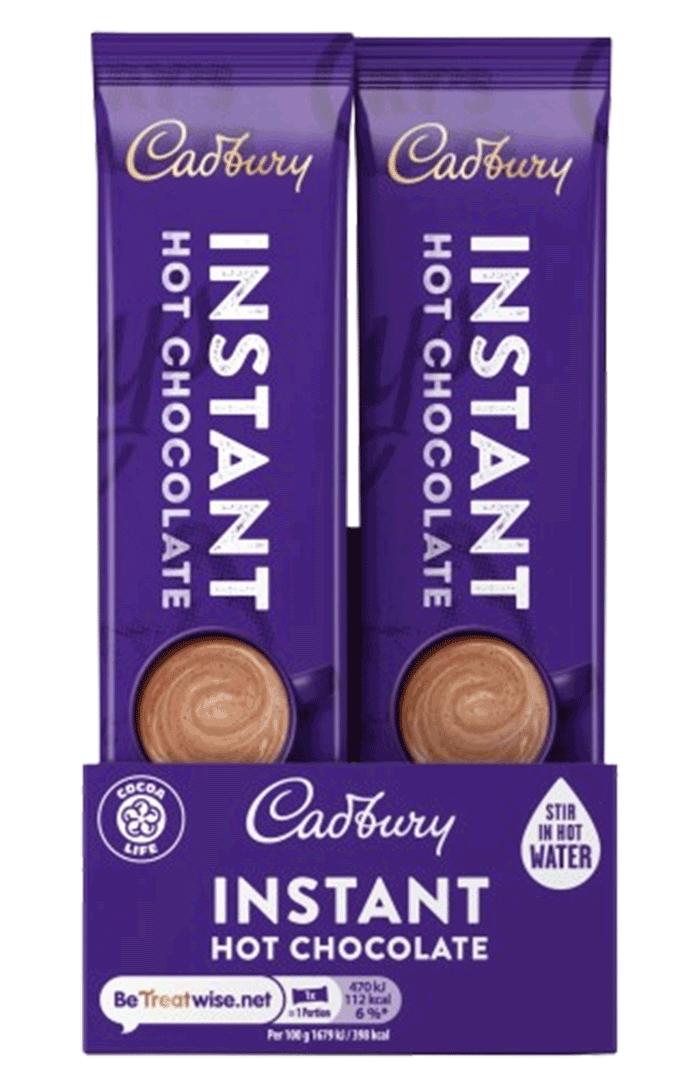 Cadbury Instant Hot Chocolate Sachets 28g