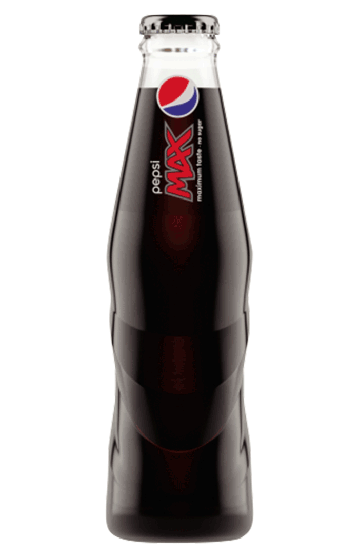 PEPSI MAX NO SUGAR GLASS BOTTLES 24 X 200ML