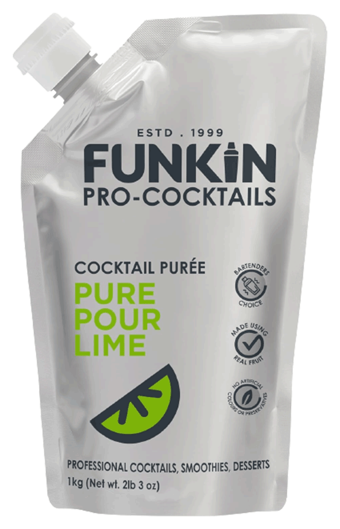 FUNKIN PRO PURE POUR LIME JUICE 1LTR