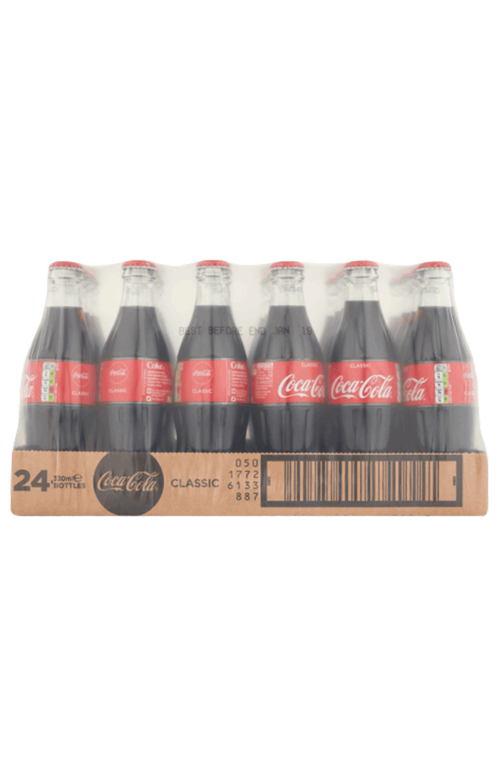 COCA-COLA CLASSIC ICON GLASS BOTTLE 24 X 330ML