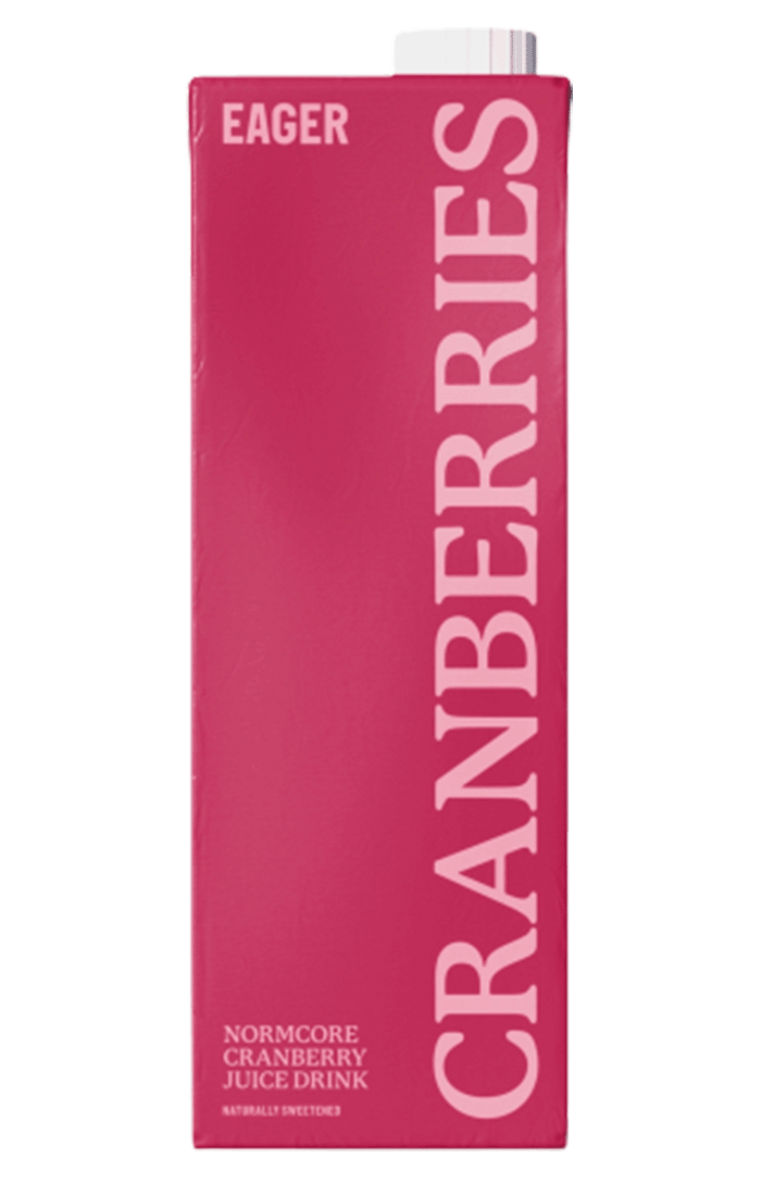EAGER CRANBERRY JUICE 8 X 1LTR