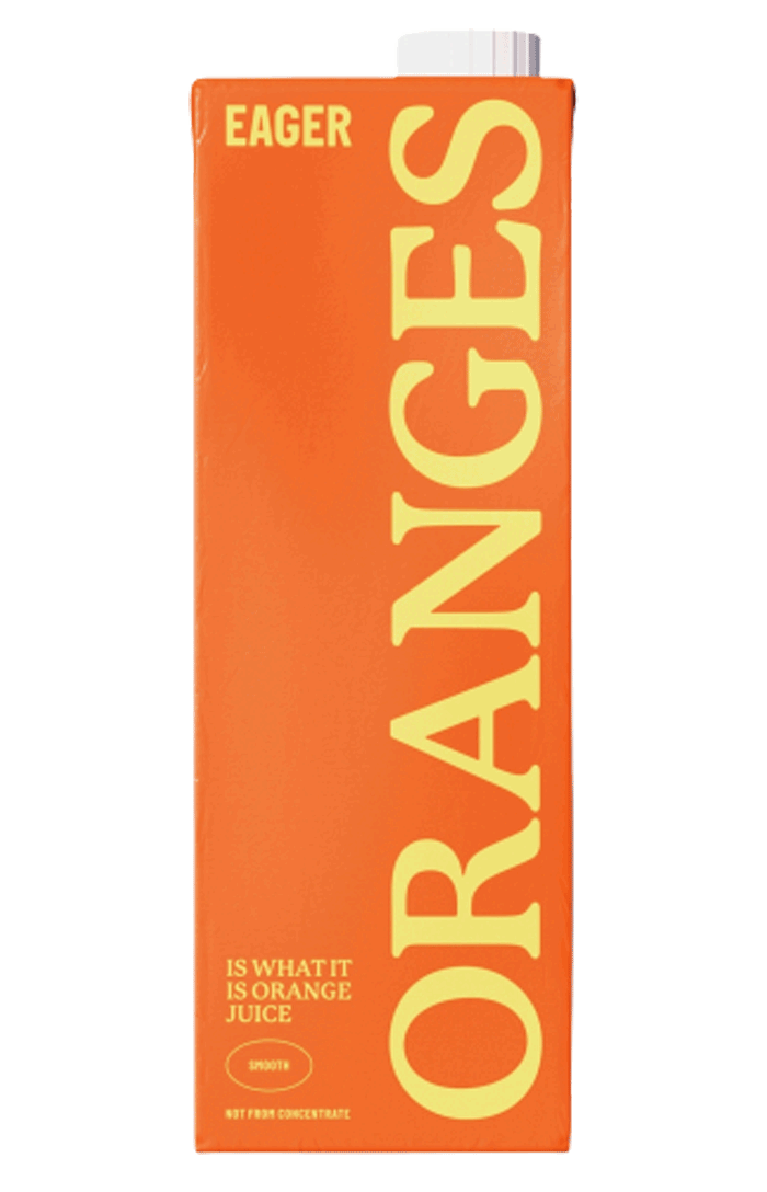 EAGER ORANGE JUICE 8 X 1LTR